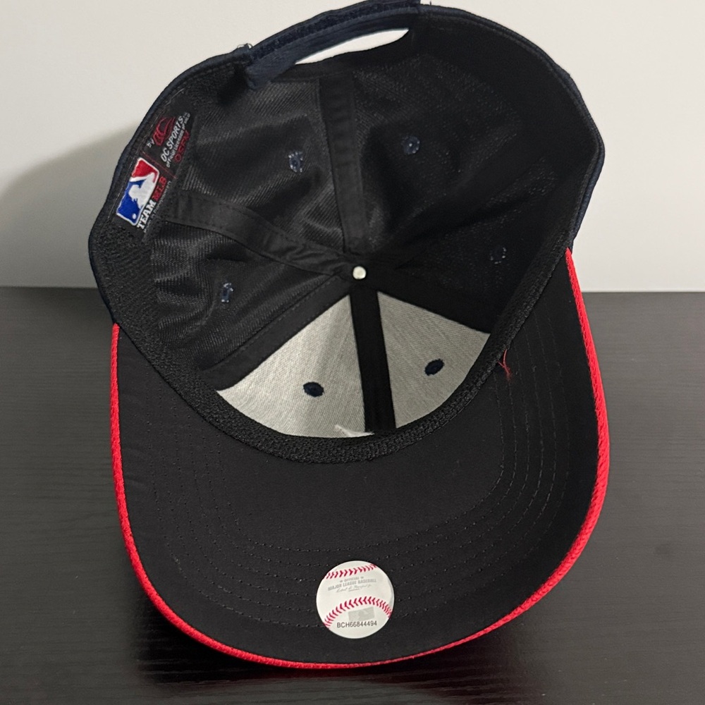 Atlanta Braves Baseball Hat Adjustable Classic MLB Navy Red Team Logo Casual - Picture 4 of 5